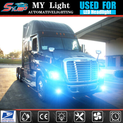 For Freightliner Cascadia 2008-2017 Combo 6x LED Headlights +Fog Light Bulbs Kit