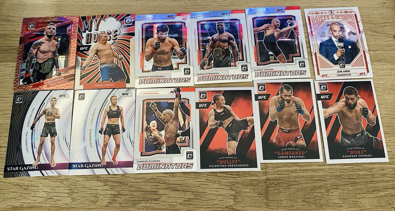 2022 Panini Donruss Optic UFC 12-Card Lot for Collectors