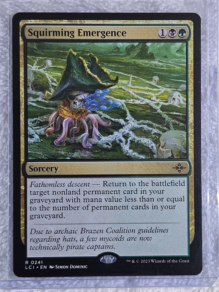 MTG Squirming Emergence - The Lost Caverns of Ixalan #241 Card Rare NM - Image 4 of 4