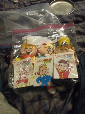 Vintage Rice Krispies Stuffed Toys Cereal Kellogg's Post  Snap Crackle Pop