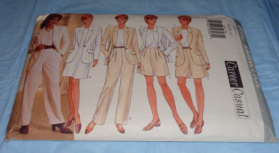 BUTTERICK PATTERN 4402 ~ MISSES JACKET DRESS TOP PANTS SHORTS ~ SIZE 18 20 22