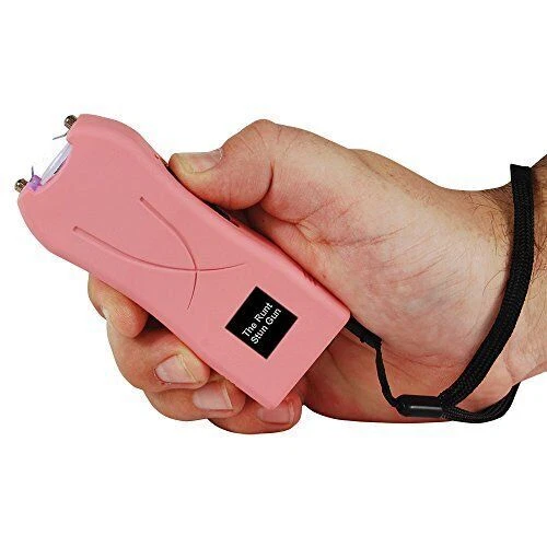 SAFETY TECHNOLOGY Runt 80 Million Volt stun Gun LED Flashlight & Disable Pin - Pink