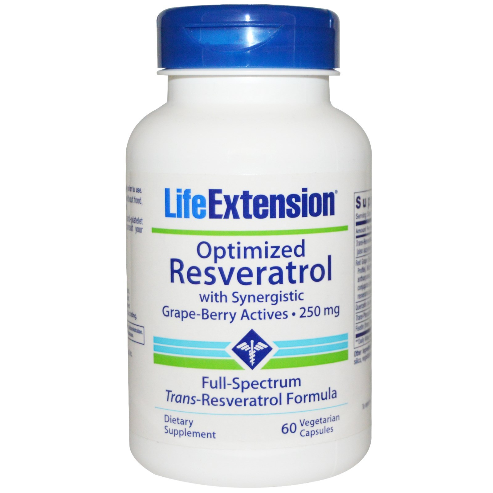 Optimized Resveratrol - 60 Veg Caps - Life Extension