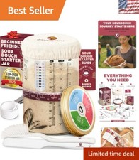 34oz Sourdough Starter Kit   Beginner s Glass...