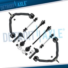Front Upper Control Arms Tie Rods Sway Bars for Chevy GMC Silverado Sierra 1500