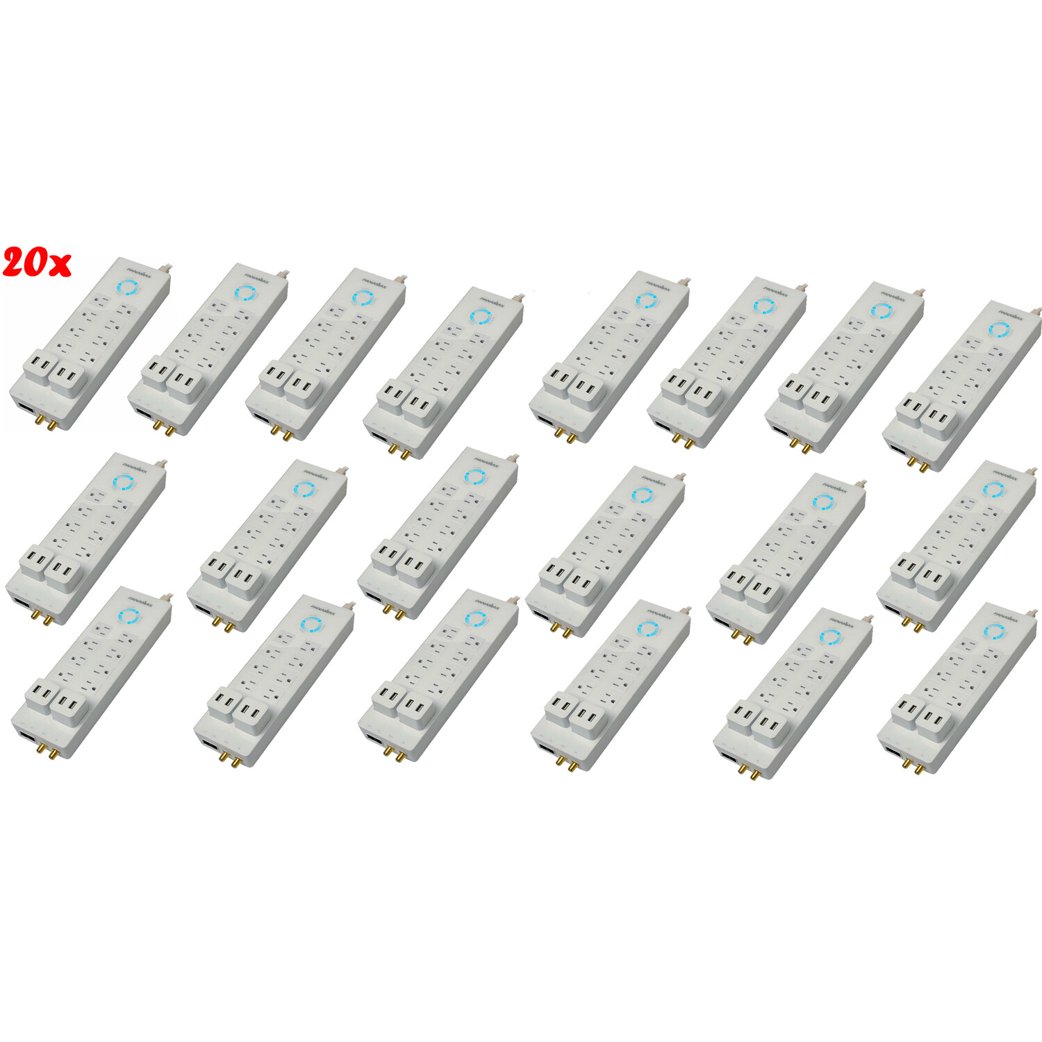 20x Panamax P360-8, USB-зарядная станция с защитой от перенапряжения на 8 розеток