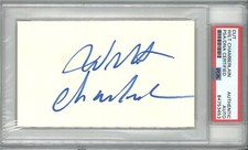 WILT CHAMBERLAIN SIGNED CUT SIGNATURE PSA DNA 84753453 (D) LAKERS HOF