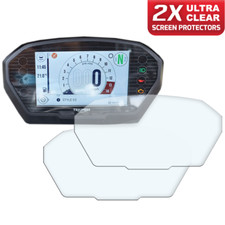 2 x TRIUMPH SPEED TRIPLE S RS 2018+ Dashboard screen protector: Ultra-Clear