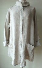 Flax Designs Linen Artisan Jacket S & M & L Nwt Sandstone Lattice Gauze
