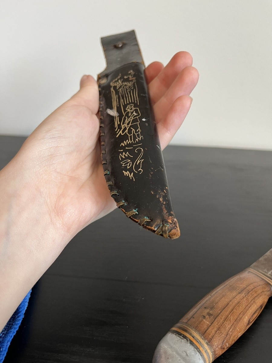 Vintage Hunting Knife Mora Frost Sweden Sheath Wood Handle | eBay