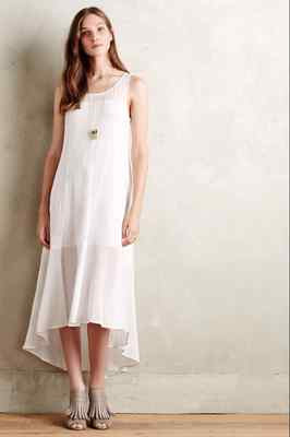 gauze midi dress