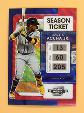 2022 Panini Chronicles Contenders Optic Ruby Wave Ronald Acuna Jr. 143/199 #24