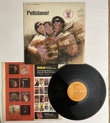 Vinyl Jose Feliciano Album Lp Feat Light My Fire Rca Victor Record EX/VG++