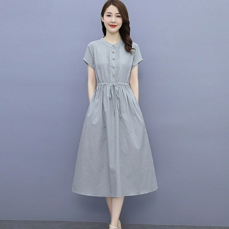 Short cotton cheap dress