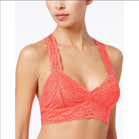 neon orange bralette