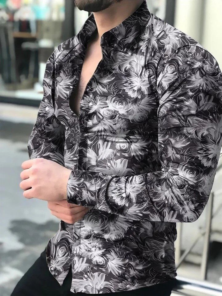 Camisas floreadas hombre 2018 sale