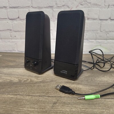 Speedlink Event Stereo Speakers SL-8004-BK, 2-Piece Desktop Set, USB  Powered UK