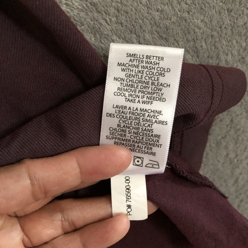 Travis Mathew Polo Shirt Top Golf Orlando Embroidered Logo Red Plum Large Mens - Picture 12 of 12