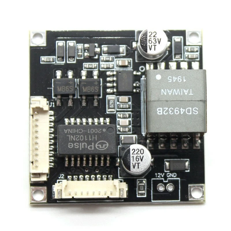 IP camera POE module Input 44 57V cctv PCB board output DC 12V for ip camera