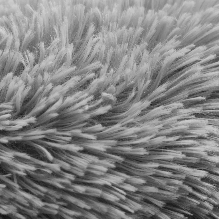 Plush Backrest Pillow Bed Chair Long Hair Faux Fur Backrest PillowGrey - Image 3 of 4