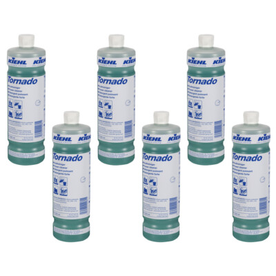 6 x 1 Liter Tornado Kraftreiniger Kunststoffreiniger, Profi Glasreiniger Kiehl