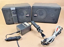 TESTED - WORKING - LÖGIK LOGIK LMA 100 Stereo Power Amplifier Speaker System