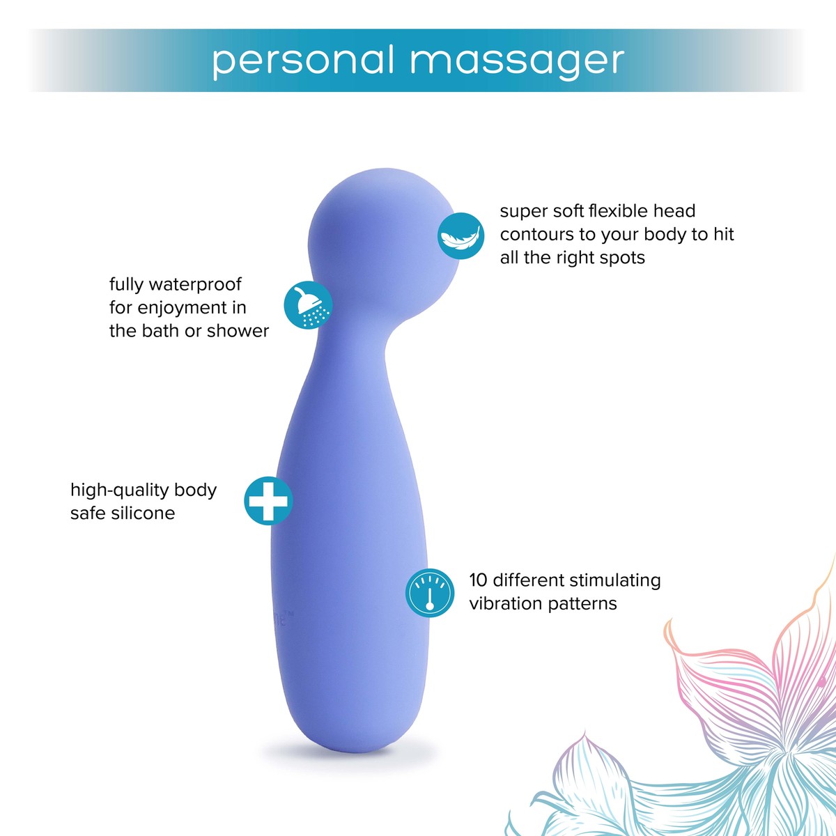 plusOne Vibrating Personal Soft Touch Massager 10 Vibration Settings, Waterproof | eBay plusOne Vibrating Personal Soft Touch Massager 10 Vibration Settings, Waterproof | eBay