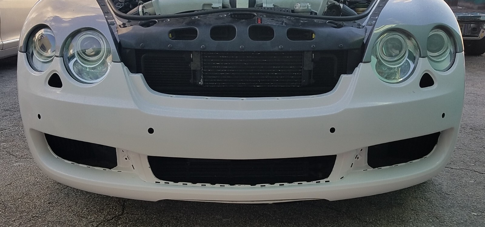 Bentley Continental Spur Sedan 2005-08 Factory Style Front Bumper PAINTED BLACK