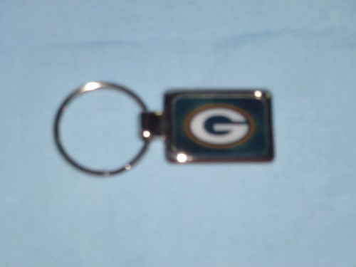 GREEN BAY PACKERS Silver Rectangle KEYCHAIN / KEYRING by Rico NWT quantity of 2 - Picture 3 of 6