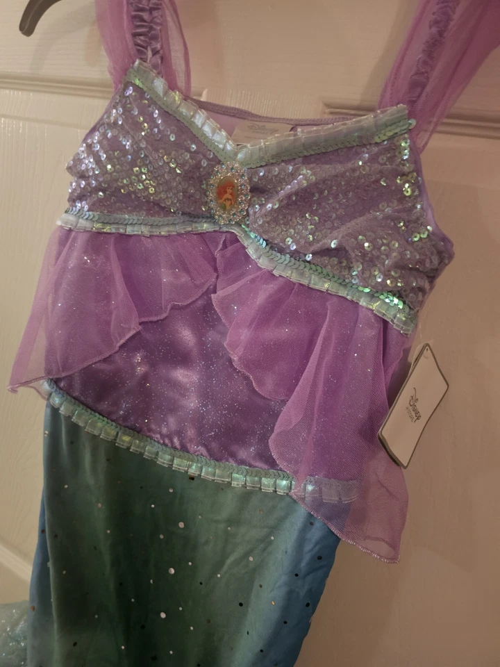 Disney Store The Little Mermaid Ariel Costume Size 9/10 NWT Princess - Image 2 of 3