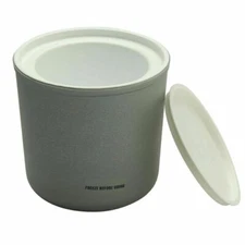 Carlisle Coldmaster 2 qt Grey Polypropylene Coldcrock with Coaster CM103023