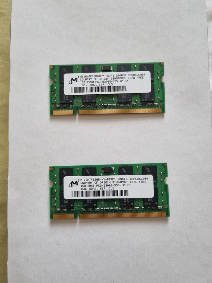 Crucial 1GB 200PIN DDR2 SODIUM 128MX64 - Image 2 of 4