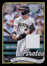2024 Topps Baseball 1989 RC Rookie Black Relic Patch HENRY DAVIS Digital
