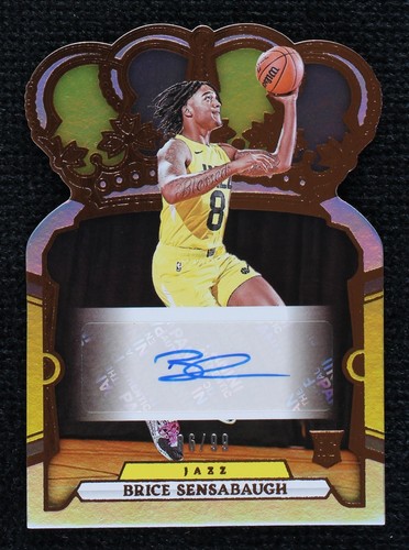 2023-24 BRICE SENSABAUGH 01/49 AUTO JERSEY PANINI SELECT SILVER RC 