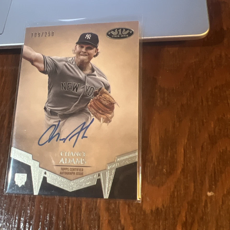 Chance Adams 2019 Topps Tier One Break Out Auto Rookie RC #BA-CA /250 - Image 2 of 4
