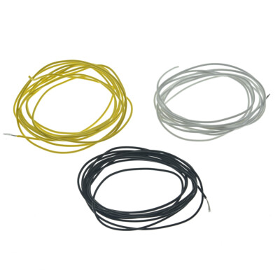 KAISH 19.5ft/48ft 22awg PVC Coated Guitar Hookup Wire Guitar Harness Wires