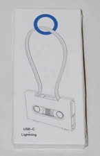 NIB ONVO White Portable USB-C to 8-Pin 11" Charging Cable & Phone Stand