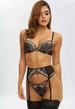 ann summers Lasting LoverBlack Champagne Suspender Belt XXL 24 26