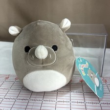 Original Squishmallows Irving the Rhino 5 Inch Super Soft Kids Plush Toy