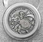 Achilles - Legendary Warriors collection - 1oz .999 antiqued silver Art round