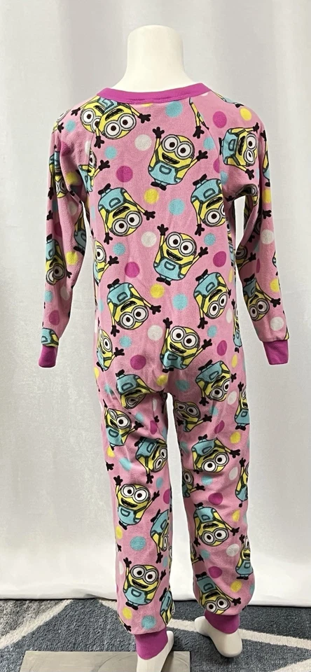 Dispicable Me Sleep On PJ Polar Niña 1 Pieza Rosa Manga Larga Niñas Talla 6/6X Foto 2 de 2