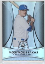 2010 Bowman Platinum Prospects Thick Stock Refractor 191/999 Mike Moustakas 6u5