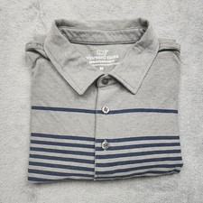 Vineyard Vines Men  s Edgartown Polo Shirt Size M Gray Pima Cotton Blend