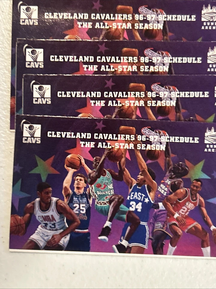 Cavs, Detroit Pistons Boston Celtics NBA Pocket Schedules Misc Lot of 50 - Image 3 of 4