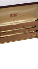 Vintage CROSS 10K GF Gold Pen  Pencil Set w/ Case, Booklet Excellent Condition