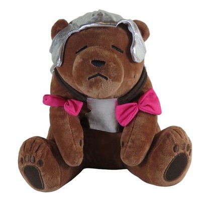 Critical Role Vex Trinket Plush Bear, Knight Helmet Pink Bows Legend Vox Machina