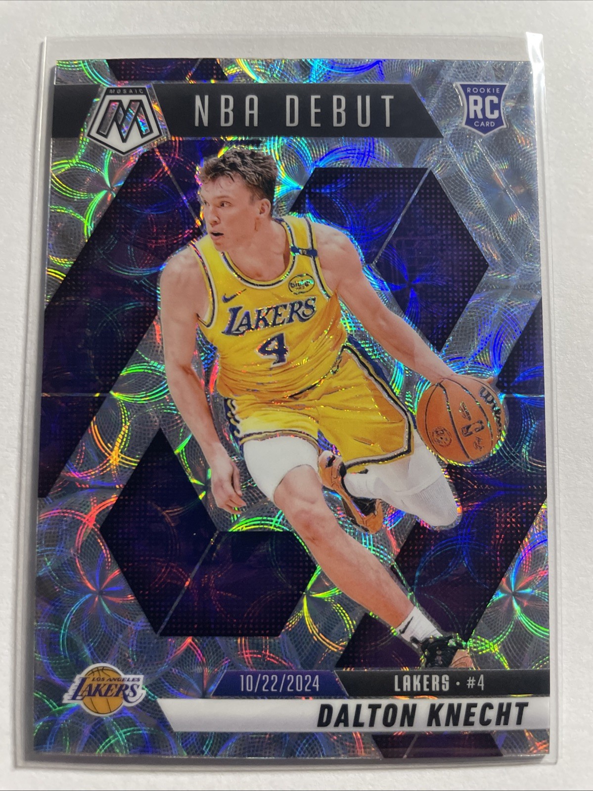 2024-25 Panini Mosaic NBA Debut Dalton Knecht #264 International Prizm RC
