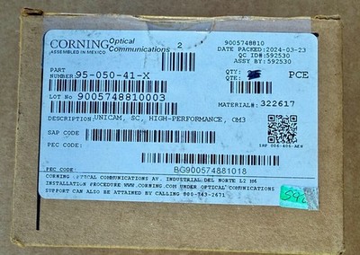 Corning 95-050-41-X Unicam Connector 50/125um SC MM OM3 - (Lot of 6)