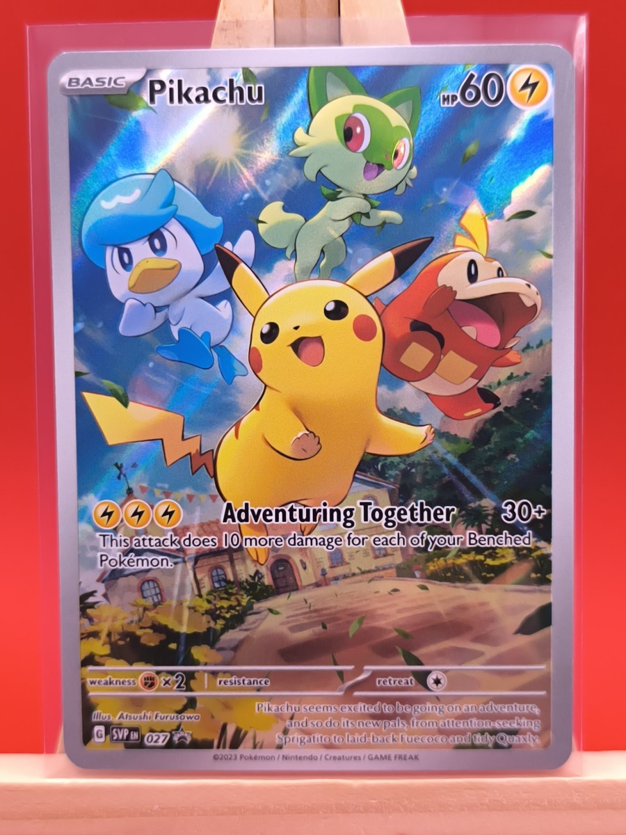 THE POKEMON WEEKLY　Spring1・2 Pikachu SVP027 Scarlet & Violet Illustration Full Art Holo