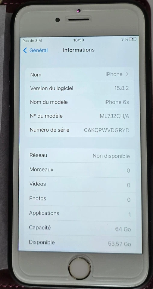 Apple iPhone 6s · 64GB, photo 3 sur 5